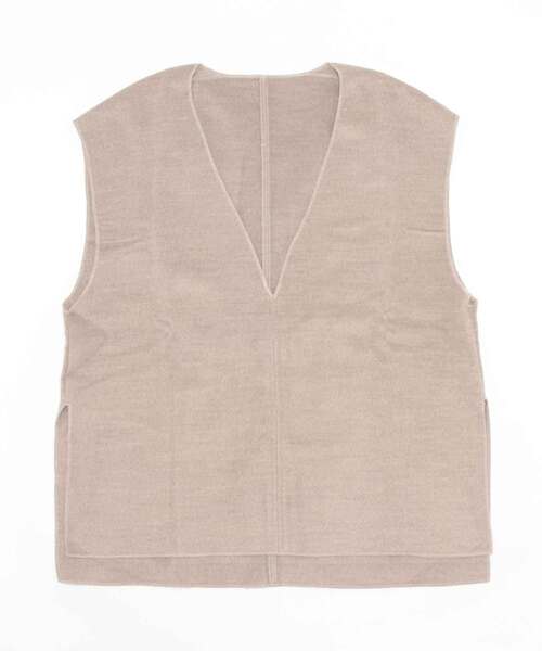 wee9s（ウィークス）の「double face vest / ダブルフェイスベスト（ベスト・レディース・ブラウン/ベージュ/アイボリー/ブラック・FREE）」の5枚目の写真