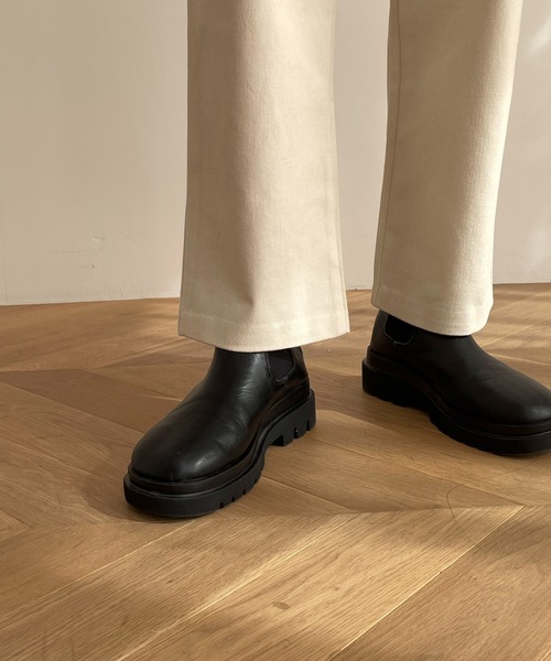 CANAL JEAN（キャナルジーン）の「El mar(エルマール) 起毛コットンタックパンツ（その他パンツ・レディース・クリーム/ネイビー・SMALL/MEDIUM）」の14枚目の写真