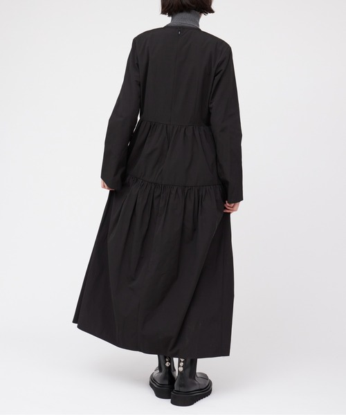 CLANE(クラネ)の「CLANE TIERED ONE PIECE(ワンピース・レディース・ダークグリーン/ブラック/ベージュ・1/2)」の11枚目の写真