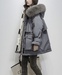 LOPASS（ロパス）の「ファー付き厚手パーカーフードコート（その他アウター）」