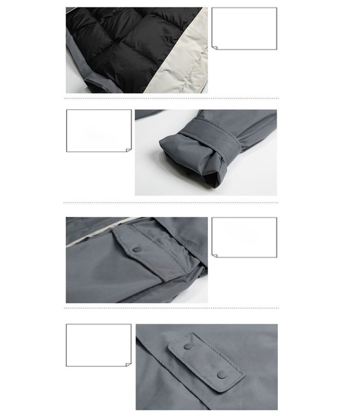 LOPASS（ロパス）の「ファー付き厚手パーカーフードコート（その他アウター・レディース・アイボリー/グレー/ブラック・M/L）」の15枚目の写真