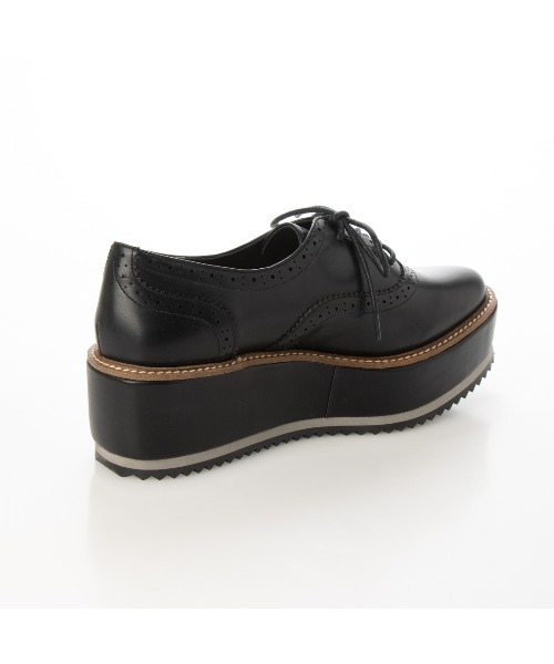 EVOL(イーボル)の「【EVOL】厚底レースアップシューズ IU5002(ドレスシューズ・レディース・ブラック系その他/アイボリー/ブラック・22.5cm/23.5cm/24.5cm/23.0cm/24.0cm/22.0cm)」の4枚目の写真