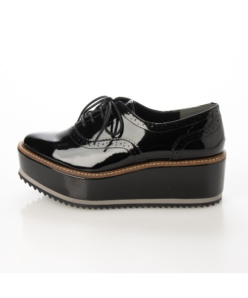 EVOL(イーボル)の「【EVOL】厚底レースアップシューズ IU5002(ドレスシューズ・レディース・ブラック系その他/アイボリー/ブラック・22.5cm/23.5cm/24.5cm/23.0cm/24.0cm/22.0cm)」の7枚目の写真