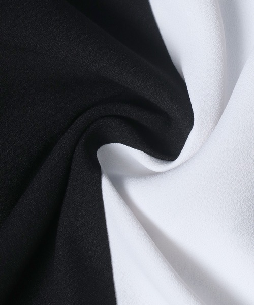 ANPAS(アンパス)の「Georgette Color Switching Design Oversized Balloon Sleeve Shirt/ジョーゼット 切り替え オーバーサイズ バルーンスリーブ シャツ(シャツ/ブラウス・メンズ・ホワイト系その他/ホワイト系その他2/ブラック系その他/ブラック系その他2・M/L)」の12枚目の写真