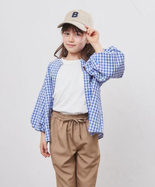 coen(コーエン)の「3D刺繍ロゴツイルキャップ(キャップ・キッズ・ブラック/ベージュ・54cm/56cm)」の6枚目の写真