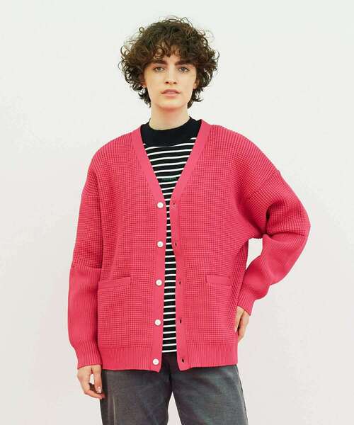 FRAPBOIS（フラボア）の「ガウンニット カーディガン（カーディガン/ボレロ・レディース・ブラウン/ピンク/グリーン・1/2）」の3枚目の写真