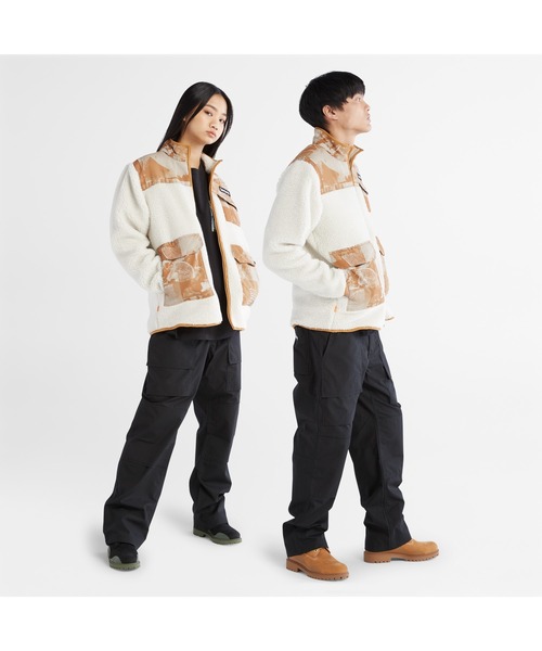 Timberland(ティンバーランド)の「オールジェンダー ルナニューイヤー フリース ジャケット(パーカー・メンズ・ホワイト/ウィート・LARGE/MEDIUM/X-SMALL/XX-LARGE/SMALL)」の18枚目の写真