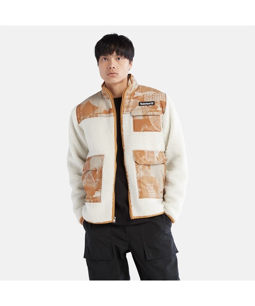 Timberland(ティンバーランド)の「オールジェンダー ルナニューイヤー フリース ジャケット(パーカー・メンズ・ホワイト/ウィート・LARGE/MEDIUM/X-SMALL/XX-LARGE/SMALL)」の5枚目の写真