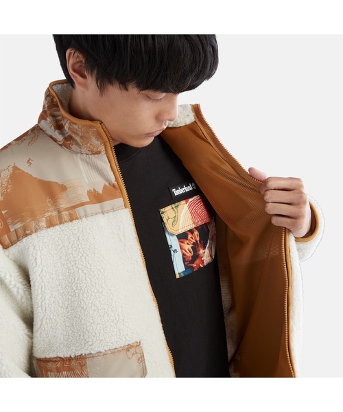 Timberland(ティンバーランド)の「オールジェンダー ルナニューイヤー フリース ジャケット(パーカー・メンズ・ホワイト/ウィート・LARGE/MEDIUM/X-SMALL/XX-LARGE/SMALL)」の8枚目の写真