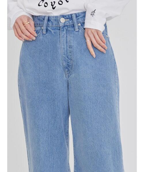 AMERICAN HOLIC(アメリカンホリック)の「ワイドデニム(デニムパンツ・レディース・ライトインディゴブルー/ナチュラル・L/M/S)」の12枚目の写真