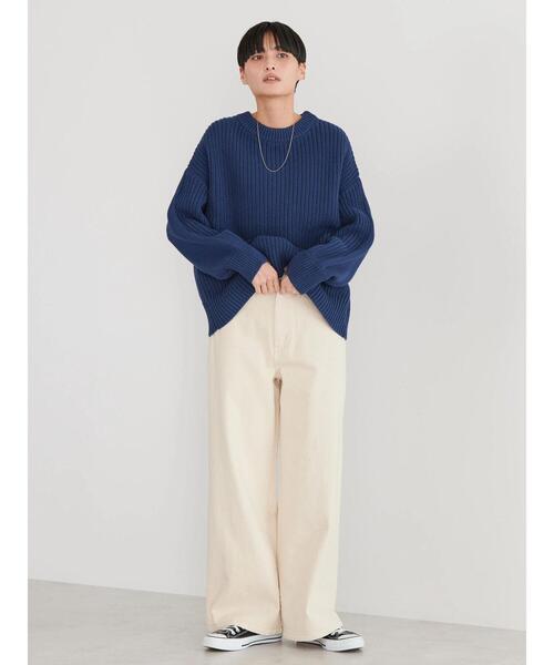 AMERICAN HOLIC(アメリカンホリック)の「ワイドデニム(デニムパンツ・レディース・ライトインディゴブルー/ナチュラル・L/M/S)」の22枚目の写真