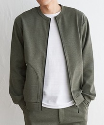 テックストレッチジップカーディガン