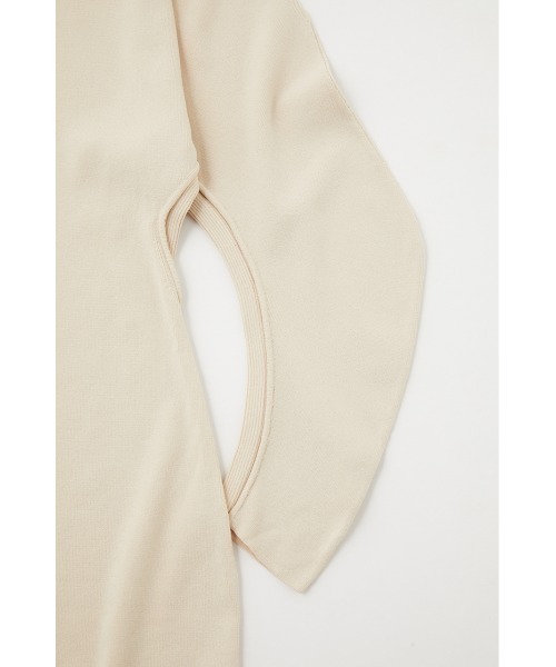 MOUSSY（マウジー）の「CURVE SLEEVE KNIT OP（ワンピース・レディース・ライトグリーン/キナリ/ダークネイビー・2/1）」の11枚目の写真