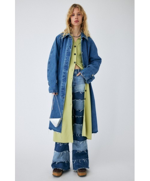 MOUSSY（マウジー）の「CURVE SLEEVE KNIT OP（ワンピース・レディース・ライトグリーン/キナリ/ダークネイビー・2/1）」の17枚目の写真