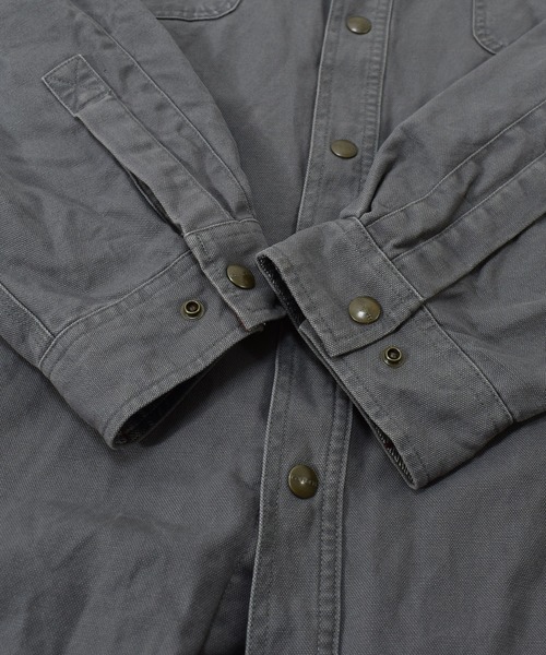 Carhartt（カーハート）の「【ヴィンテージ古着】Carhartt / カーハート ロゴ ワークジャケット シャツジャケット（ブルゾン・メンズ・グレー・XX-LARGE）」の5枚目の写真