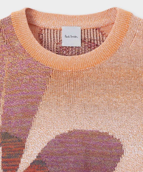 ポールスミス PAUL SMITH Hot Summerモチーフニット セーター 長袖 プルオーバー M オレンジ 135224 /NQ レディース Paul Smith - ポールスミス Hot Summerモチーフニット セーター