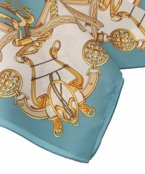 a.v.v（アーヴェヴェ）の「【バンダナ/スカーフ】ベルト柄スカーフ（バンダナ/スカーフ・レディース・ミント/ベージュ・38）」の12枚目の写真