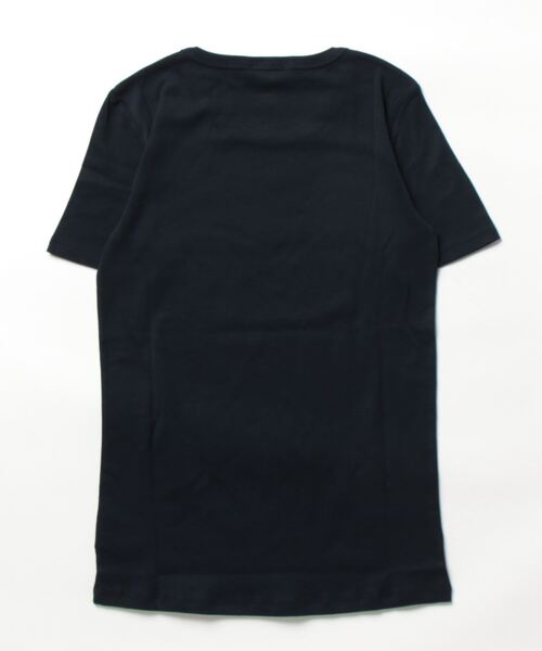 BENETTON (UNITED COLORS OF BENETTON)（ベネトンユナイテッドカラーズオブベネトン）の「ロゴクルーネック半袖Tシャツ・カットソー（Tシャツ/カットソー・レディース・ネイビー/ホワイト/ブラック・LARGE/X-SMALL/MEDIUM/SMALL/XX-SMALL）」の4枚目の写真