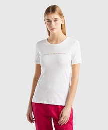 BENETTON (UNITED COLORS OF BENETTON) | ロゴクルーネック半袖Tシャツ・カットソー(Tシャツ/カットソー)