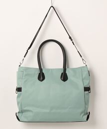 Y'SACCS（イザック）の「ナイロン×リサイクルレザー　ホック2WAYトート　Mサイズ（トートバッグ）」