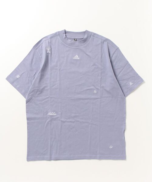adidas(アディダス)の「アディダス adidas ヒーリングクリスタル インスパイアード グラフィック半袖Tシャツ(Tシャツ/カットソー・レディース・ブラック/ベージュ/ネイビー・M/S/L/XL)」の1枚目の写真