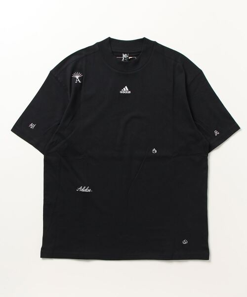 adidas(アディダス)の「アディダス adidas ヒーリングクリスタル インスパイアード グラフィック半袖Tシャツ(Tシャツ/カットソー・レディース・ブラック/ベージュ/ネイビー・M/S/L/XL)」の2枚目の写真