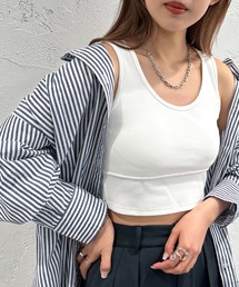 カップ付きショートタンクトップ【ZOZOTOWN限定アイテム】