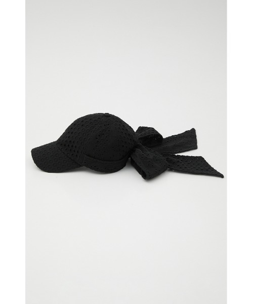 rienda（リエンダ）の「バックリボンサマーキャップ（キャップ・レディース・ホワイト/ブラック・FREE）」の3枚目の写真