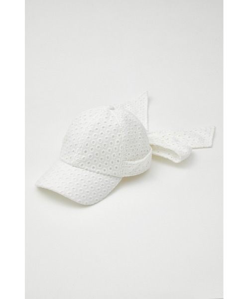 rienda（リエンダ）の「バックリボンサマーキャップ（キャップ・レディース・ホワイト/ブラック・FREE）」の8枚目の写真