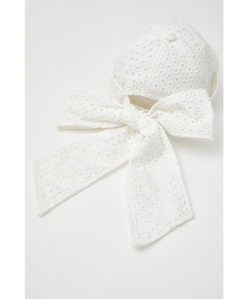 rienda（リエンダ）の「バックリボンサマーキャップ（キャップ・レディース・ホワイト/ブラック・FREE）」の11枚目の写真