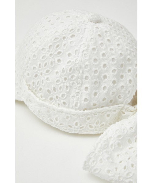 rienda（リエンダ）の「バックリボンサマーキャップ（キャップ・レディース・ホワイト/ブラック・FREE）」の16枚目の写真
