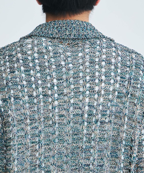 08sircus / cotton melange over size polo