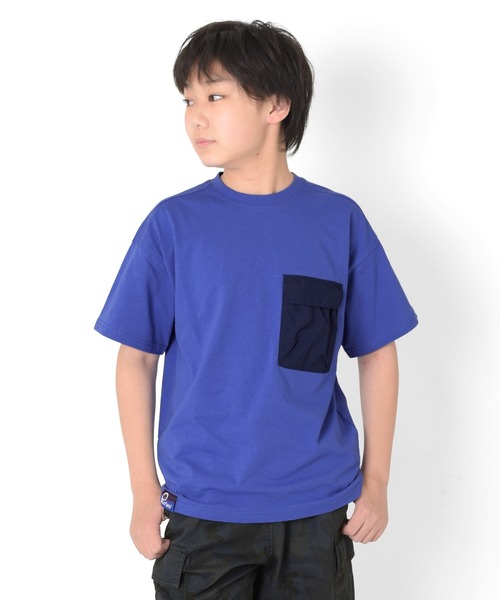 GLAZOS（グラソス）の「【Penfield】【接触冷感】フラップポケット半袖Tシャツ（Tシャツ/カットソー・キッズ・ブラック/カーキ/ロイヤルブルー・150cm/140cm/160cm/170cm）」の3枚目の写真