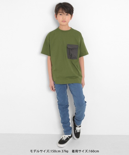 GLAZOS（グラソス）の「【Penfield】【接触冷感】フラップポケット半袖Tシャツ（Tシャツ/カットソー・キッズ・ブラック/カーキ/ロイヤルブルー・150cm/140cm/160cm/170cm）」の17枚目の写真