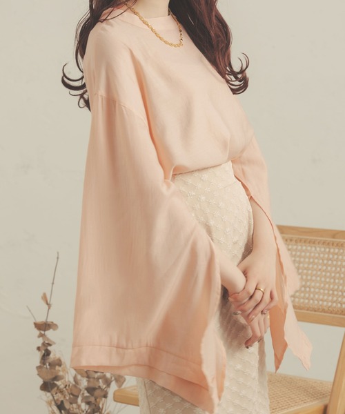 itsme様　Merlette ブラウス　美品　ライトベージュ　Ｓ ブラウス .-- TINA （ライトベージュ） -MANGO - マンゴ公式