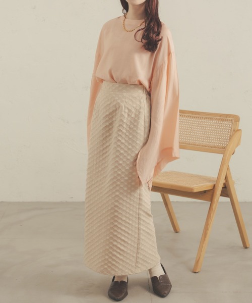 Ambre Neige(アンブルネージュ)の「2WAYシアーソデスリットブラウス/【WEB/EC限定商品】(シャツ/ブラウス・レディース・ライトベージュ/アイボリー/ピンク・FREE)」の20枚目の写真