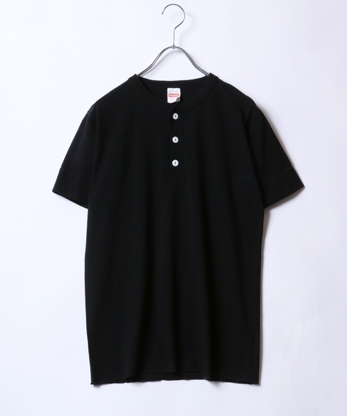 Healthknit（ヘルスニット）の「Healthknit（ヘルスニット）#906S ヘンリーネック製品染め半袖Tシャツ1P メンズ レディース/パックT（Tシャツ/カットソー・メンズ・グレー/チャコールグレー/ライトイエロー/サックスブルー/オリーブ/ブラック/ピンク/グリーン/ブラウン/レッド/ホワイト/サンドベージュ/ネイビー/イエロー/パープル・M/L/XL）」の18枚目の写真