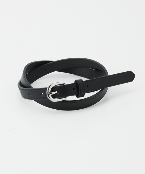 Honeys（ハニーズ）の「シンプルベルト（ベルト・レディース・ライトベージュ/ブラウン/ブラック/ブラック系その他2/ブラック系その他/ブラウン系その他/ブラック系その他4/ベージュ系その他/ブラック系その他3/ブラック系その他5/ブラウン系その他2/ダークブラウン/レオパード・FREE/M/S）」の3枚目の写真