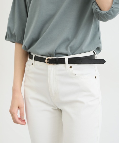 Honeys（ハニーズ）の「シンプルベルト（ベルト・レディース・ライトベージュ/ブラウン/ブラック/ブラック系その他2/ブラック系その他/ブラウン系その他/ブラック系その他4/ベージュ系その他/ブラック系その他3/ブラック系その他5/ブラウン系その他2/ダークブラウン/レオパード・FREE/M/S）」の15枚目の写真