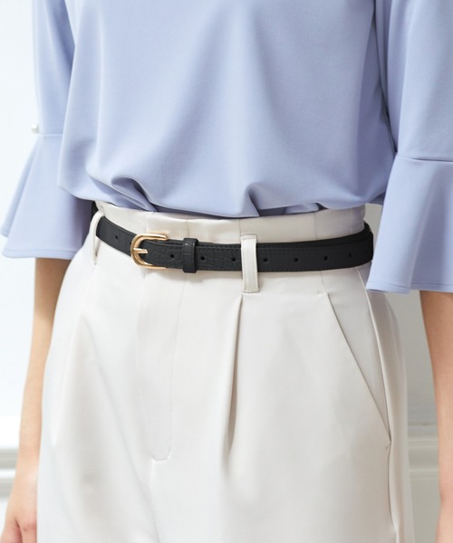 Honeys（ハニーズ）の「シンプルベルト（ベルト・レディース・ライトベージュ/ブラウン/ブラック/ブラック系その他2/ブラック系その他/ブラウン系その他/ブラック系その他4/ベージュ系その他/ブラック系その他3/ブラック系その他5/ブラウン系その他2/ダークブラウン/レオパード・FREE/M/S）」の17枚目の写真