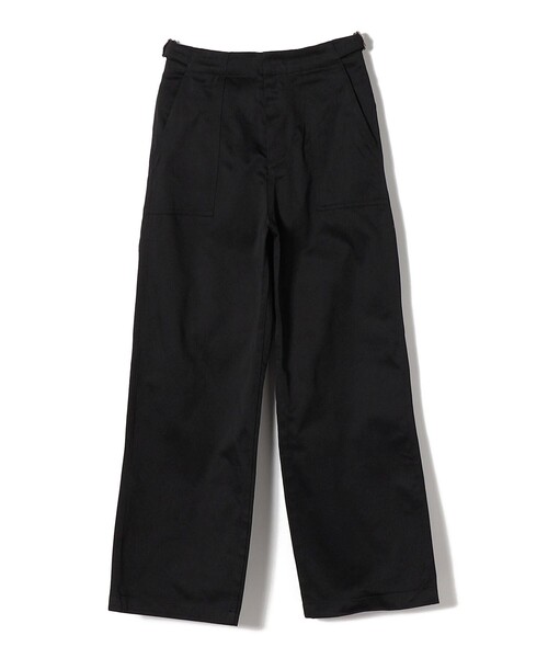 SHIPS Colors（シップス カラーズ）の「SHIPS Colors:〈洗濯機可能〉コットン ツイル ベイカー パンツ4◇（その他パンツ・レディース・オフホワイト/オリーブ/キャメル/ネイビー・SMALL/MEDIUM）」の3枚目の写真