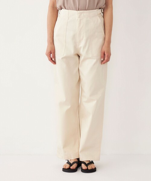 SHIPS Colors（シップス カラーズ）の「SHIPS Colors:〈洗濯機可能〉コットン ツイル ベイカー パンツ4◇（その他パンツ・レディース・オフホワイト/オリーブ/キャメル/ネイビー・SMALL/MEDIUM）」の21枚目の写真