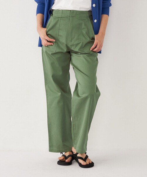 ⭐︎新品未使用⭐︎【SHIPS】ベイカーパンツ（オリーブ） SHIPS Colors:〈洗濯機可能〉コットン ツイル ベイカー パンツ4