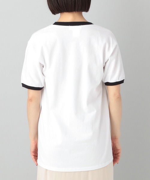 A part by(アパートバイ)の「【セレクト】REGENCY WORKSリンガーTEE(Tシャツ/カットソー・レディース・ネイビー/オフホワイト・FREE)」の5枚目の写真