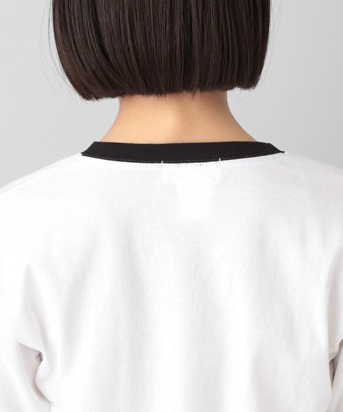 A part by(アパートバイ)の「【セレクト】REGENCY WORKSリンガーTEE(Tシャツ/カットソー・レディース・ネイビー/オフホワイト・FREE)」の16枚目の写真