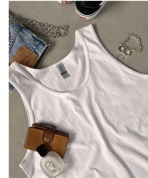 GILDAN(ギルダン)の「GILDAN(ギルダン)/ウルトラコットン100% オーバーサイズ タンクトップ 6Oz(オンス)(タンクトップ・メンズ・ホワイト/グレー/ネイビー/ブラック・S/M/L/XL)」の2枚目の写真