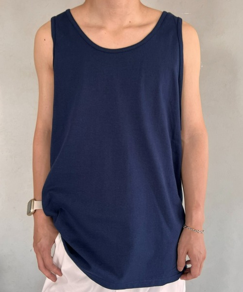 GILDAN(ギルダン)の「GILDAN(ギルダン)/ウルトラコットン100% オーバーサイズ タンクトップ 6Oz(オンス)(タンクトップ・メンズ・ホワイト/グレー/ネイビー/ブラック・S/M/L/XL)」の10枚目の写真