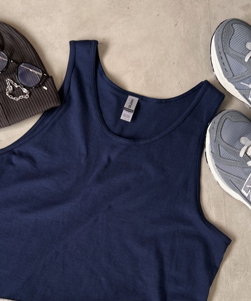 GILDAN(ギルダン)の「GILDAN(ギルダン)/ウルトラコットン100% オーバーサイズ タンクトップ 6Oz(オンス)(タンクトップ・メンズ・ホワイト/グレー/ネイビー/ブラック・S/M/L/XL)」の22枚目の写真