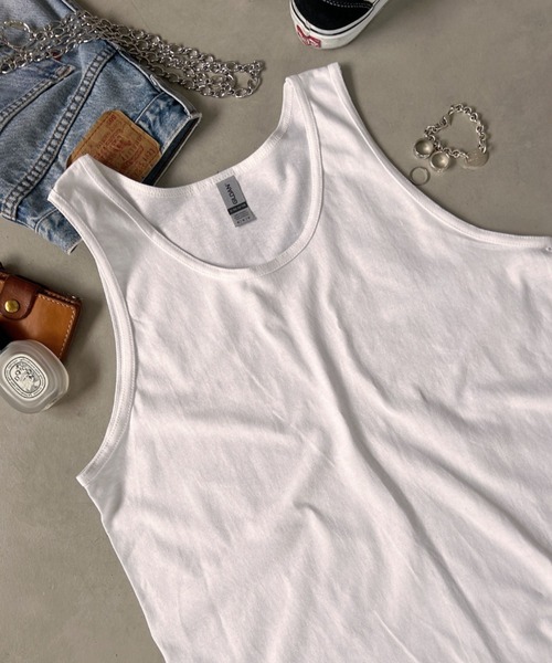 GILDAN(ギルダン)の「GILDAN(ギルダン)/ウルトラコットン100% オーバーサイズ タンクトップ 6Oz(オンス)(タンクトップ・メンズ・ホワイト/グレー/ネイビー/ブラック・S/M/L/XL)」の15枚目の写真