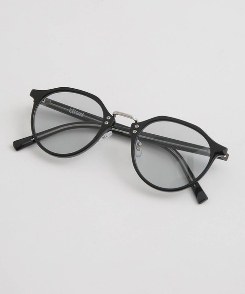 NANO universe（ナノユニバース）の「LB.04/アイウェア/ボストン型 1（サングラス・メンズ・ライトグレー/パープル・FREE）」の2枚目の写真